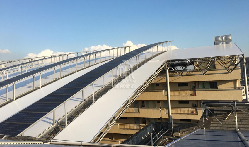 深圳力勁集團宿舍屋頂網架膜結構